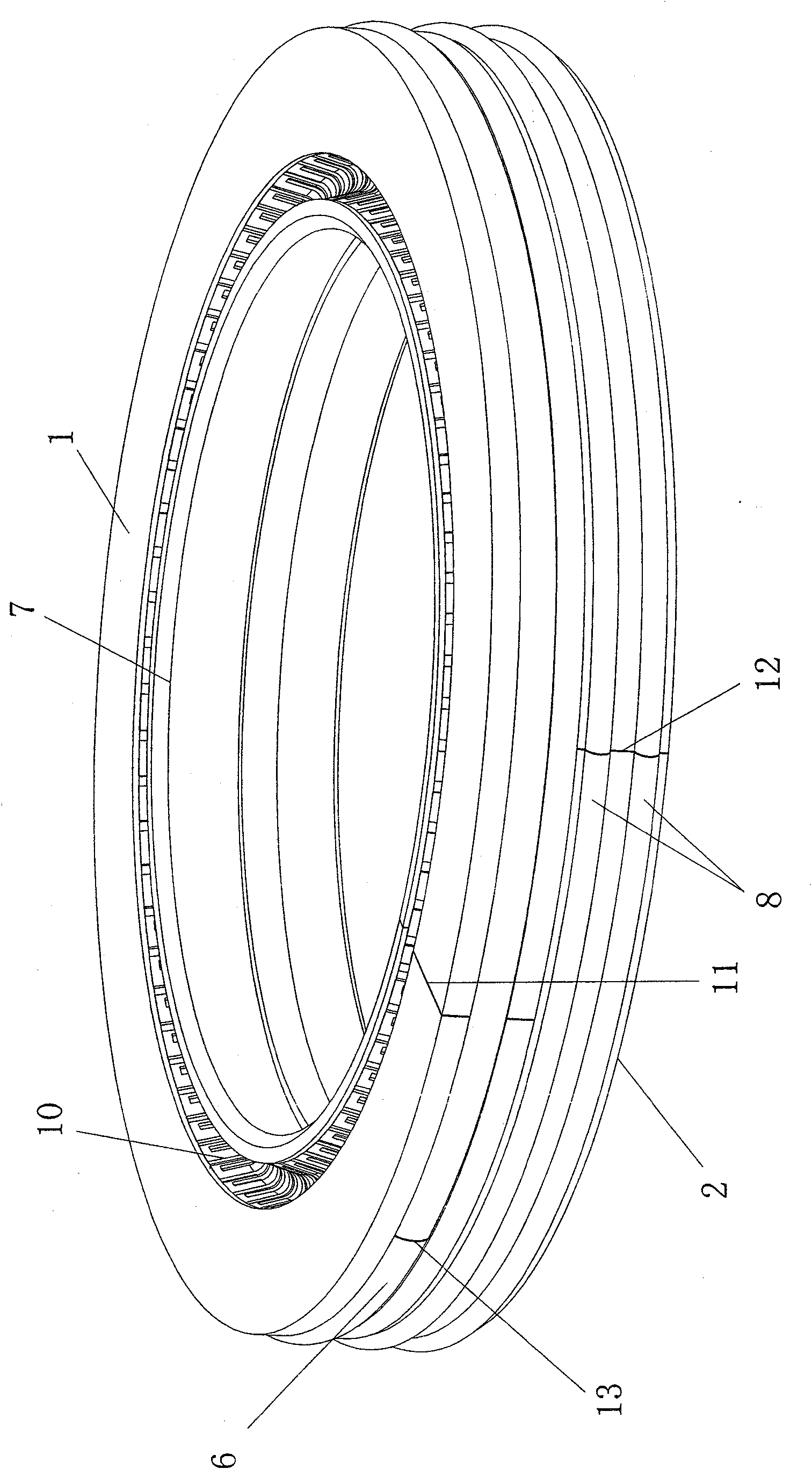 Rockwell sealing ring and production method thereof