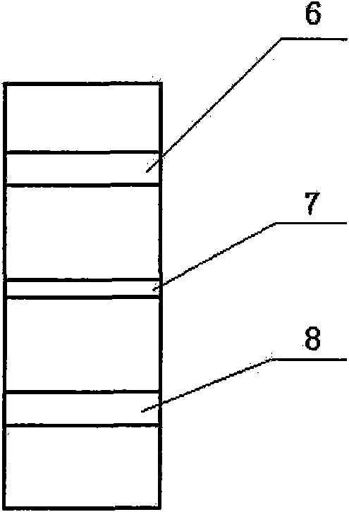 Step high adjusting type modulization combined staircase