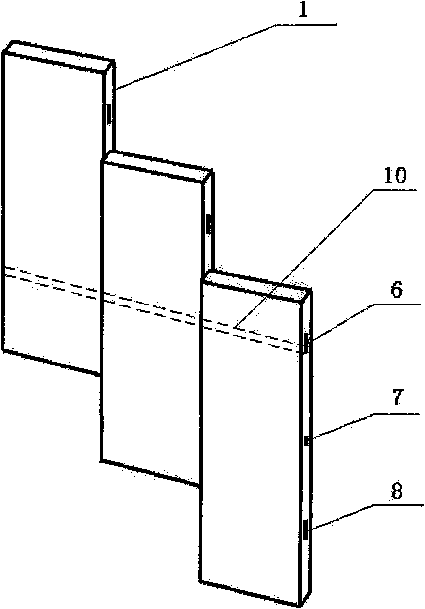 Step high adjusting type modulization combined staircase