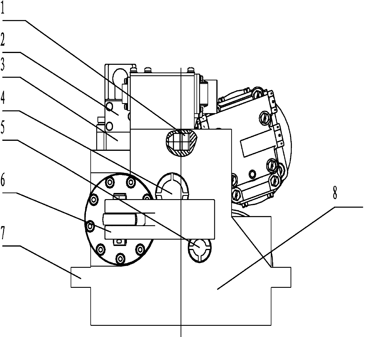Integrated electro-hydraulic servo mechanism for cabin