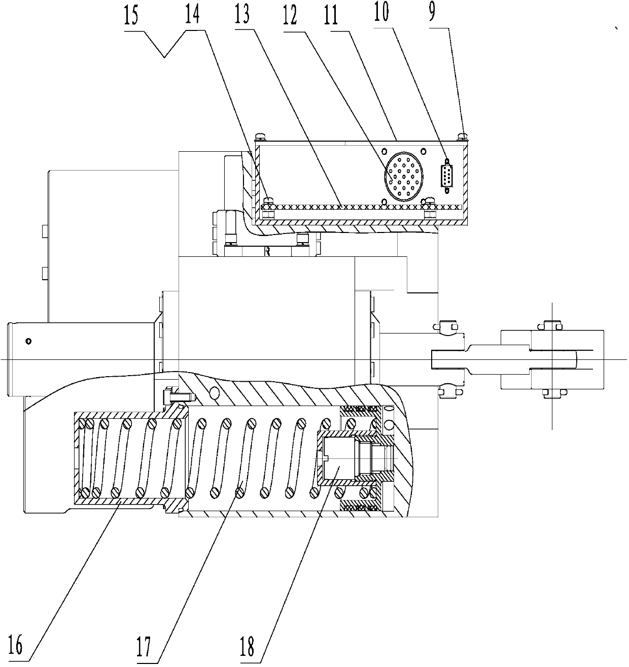 Integrated electro-hydraulic servo mechanism for cabin