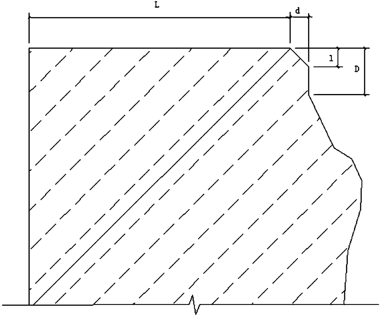 Male and female face dry hanging stone curtain wall and construction method thereof