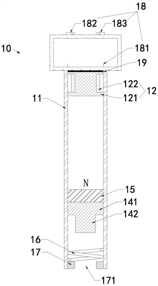 Automatic knocking device and method for nondestructive testing