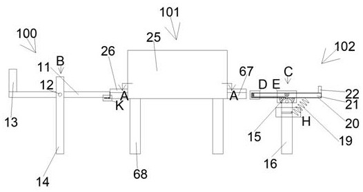 Luggage lifting transportation equipment based on security inspection