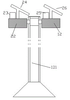 Solar energy power supply device having vibration reduction function