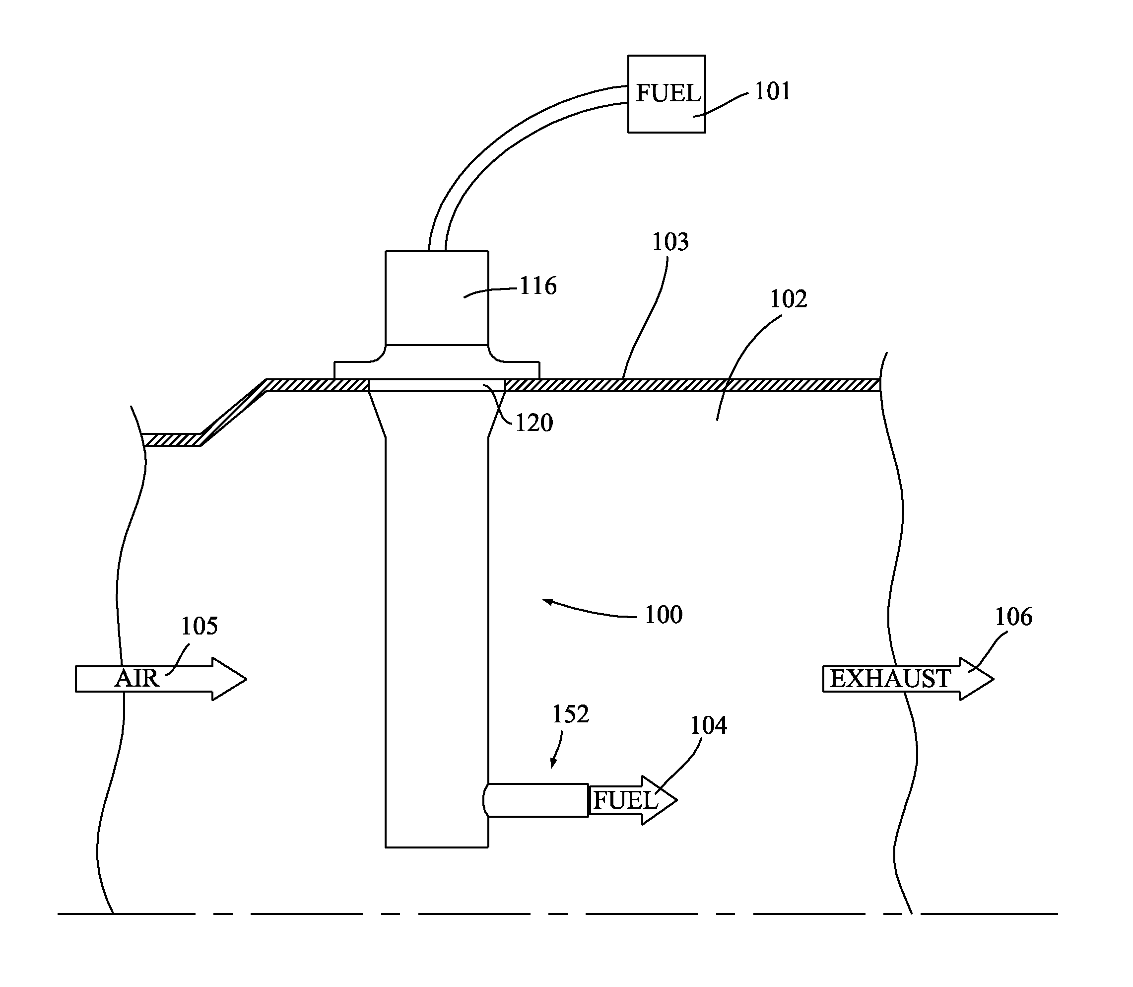 Fuel Injector Sans Support/Stem