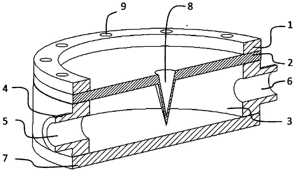 Transform target device and target material layer structure