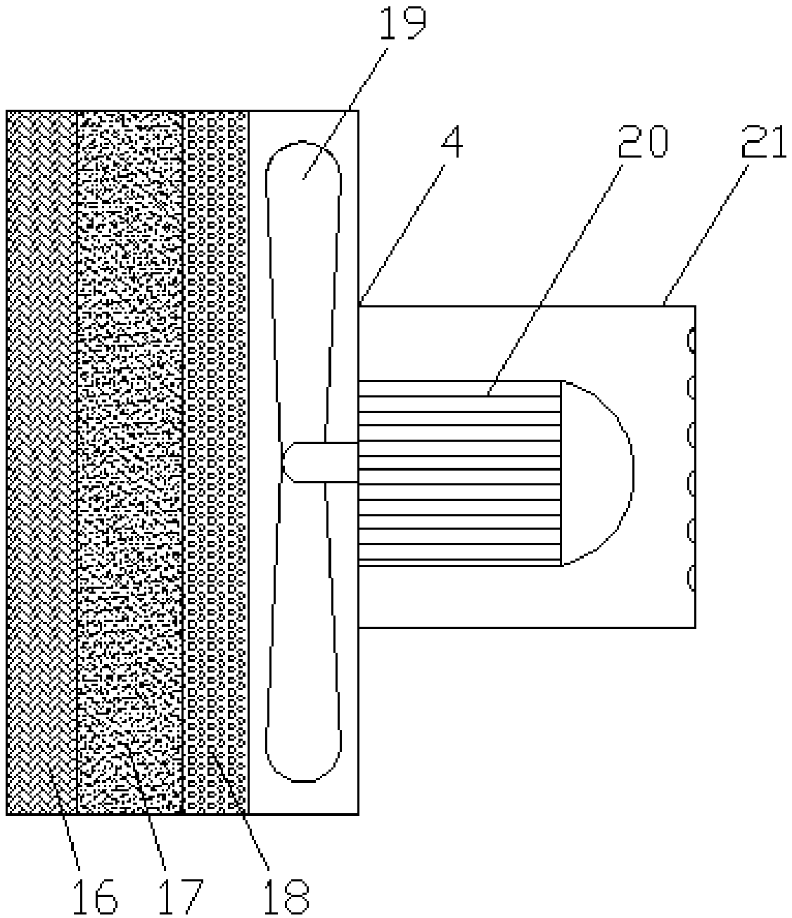 Varnish stoving device applied to family bedroom doors