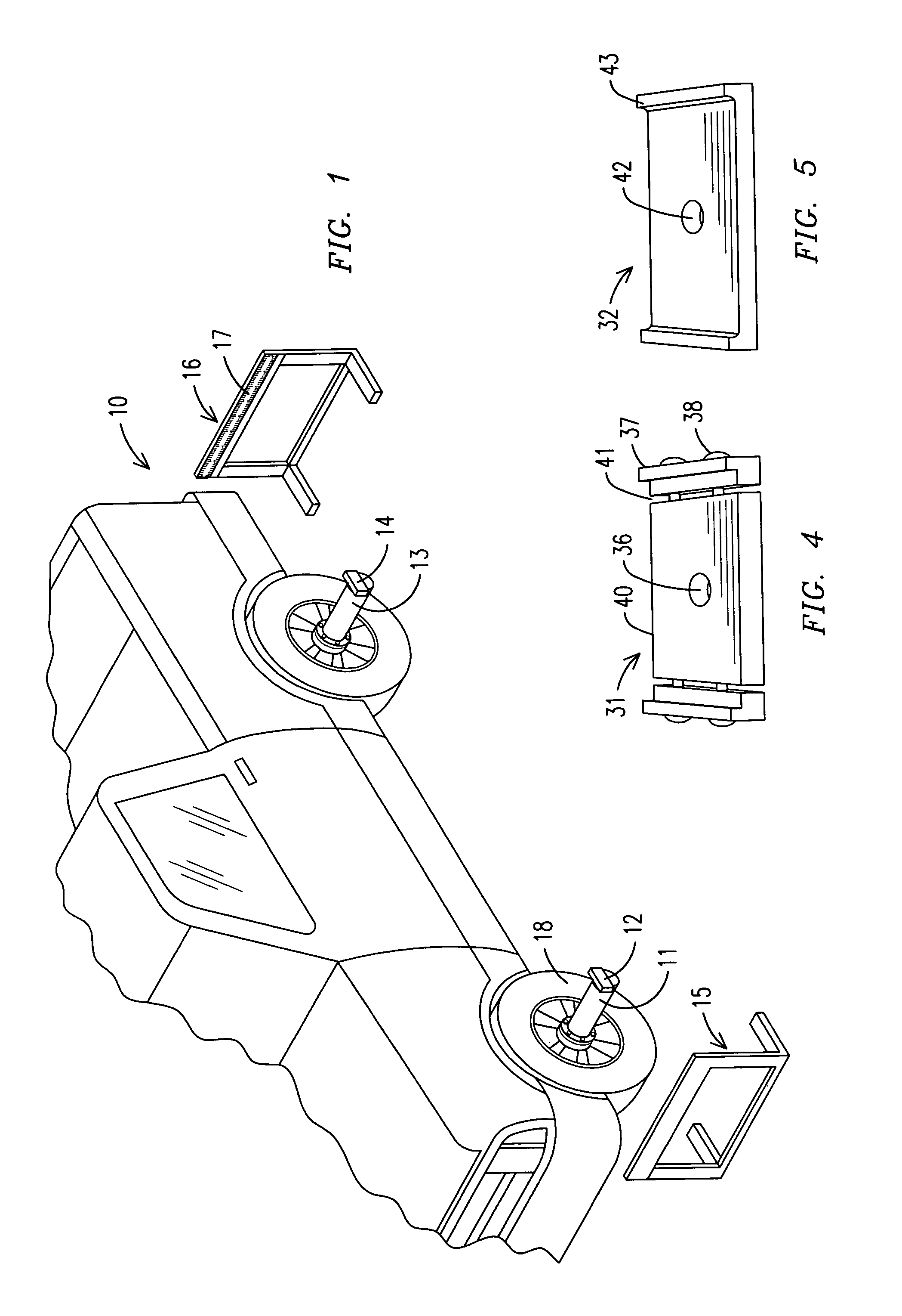 Method and apparatus for aligning the axle of a vehicle
