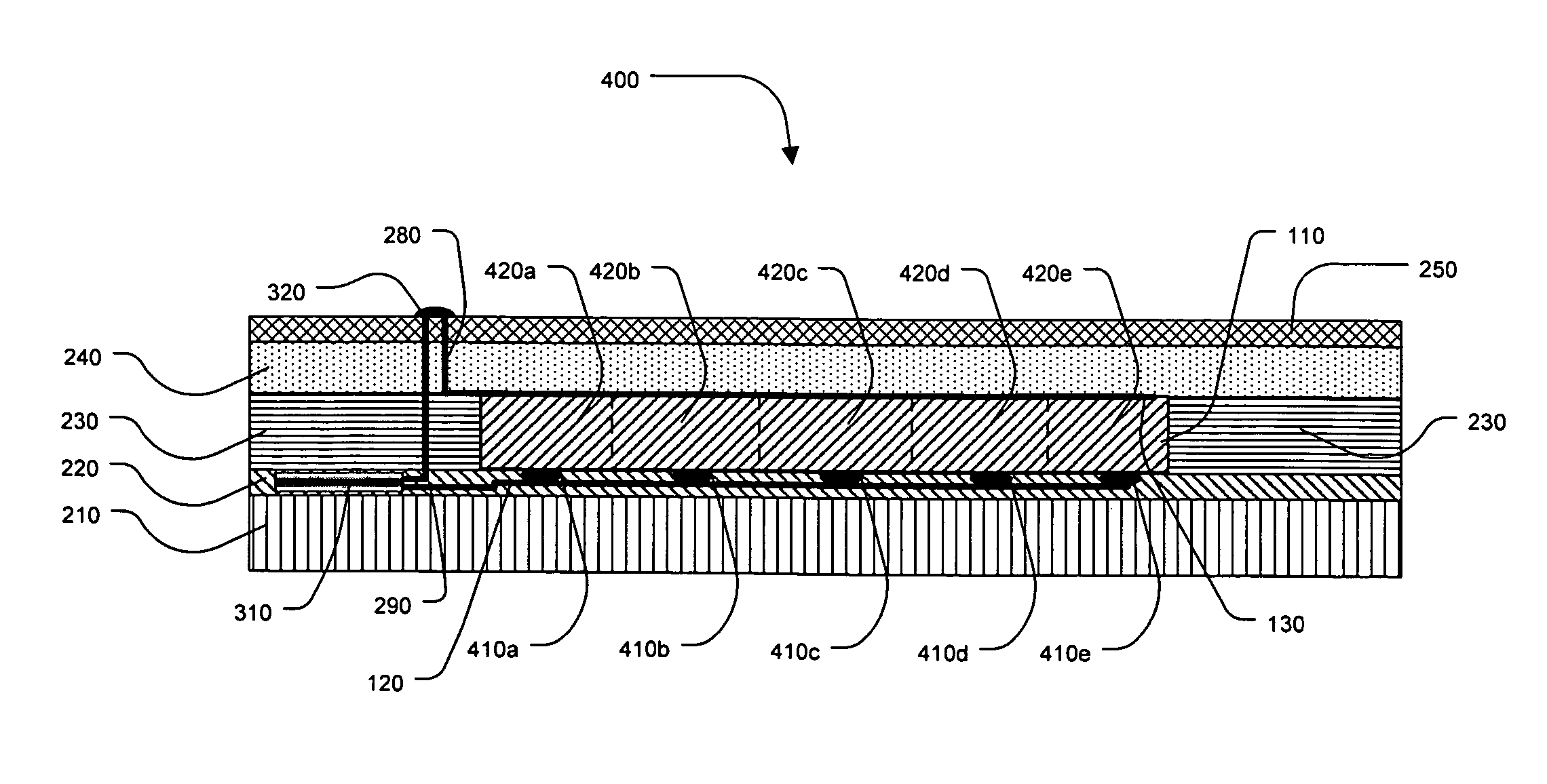 Layered label structure with timer