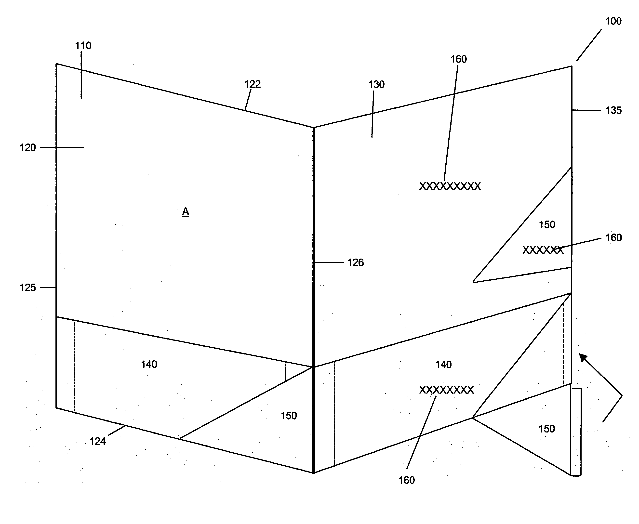 Folder for use with presentations having variably configurable pocket arrangement