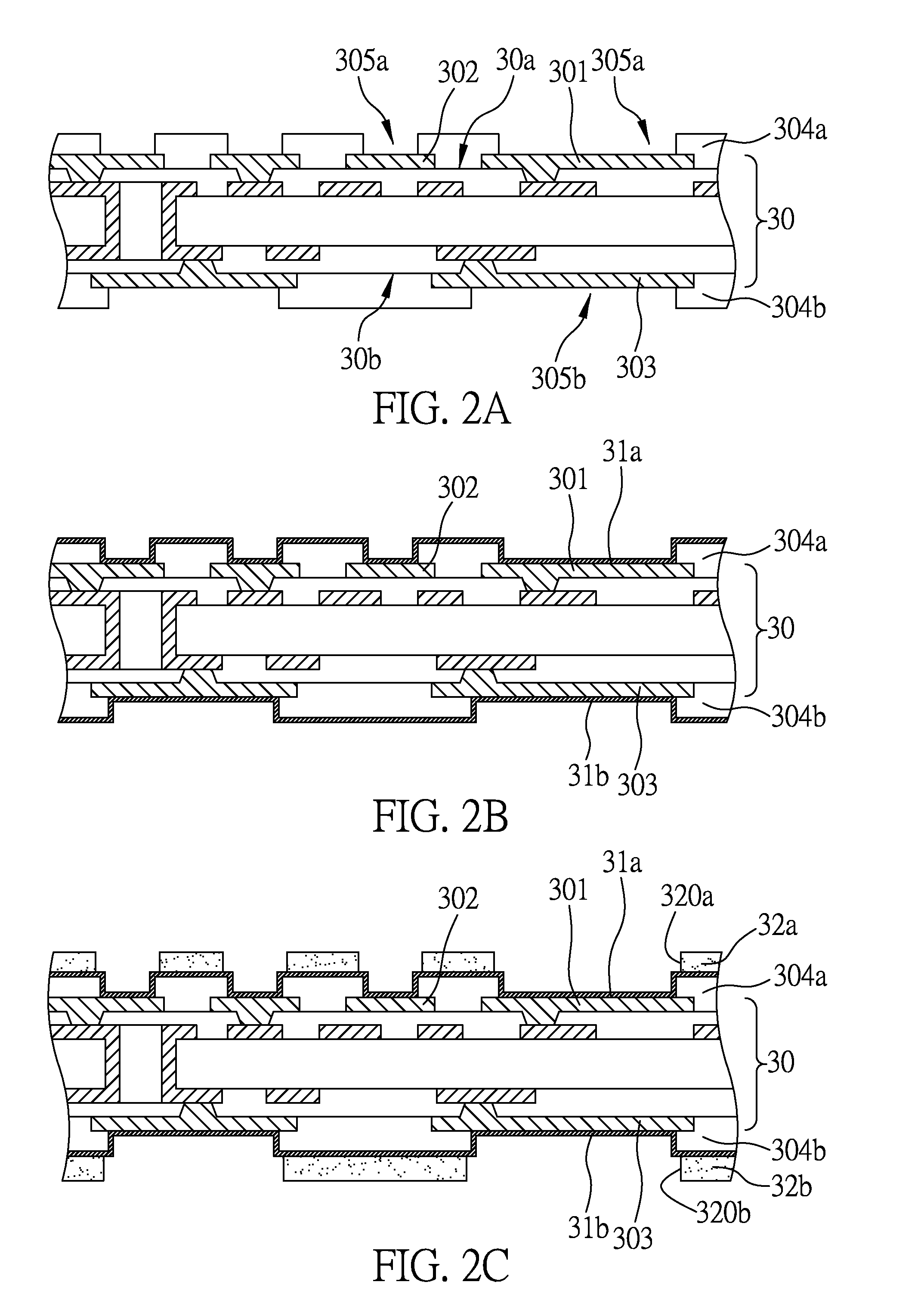 Conductive structures for electrically conductive pads of circuit board and fabrication method thereof