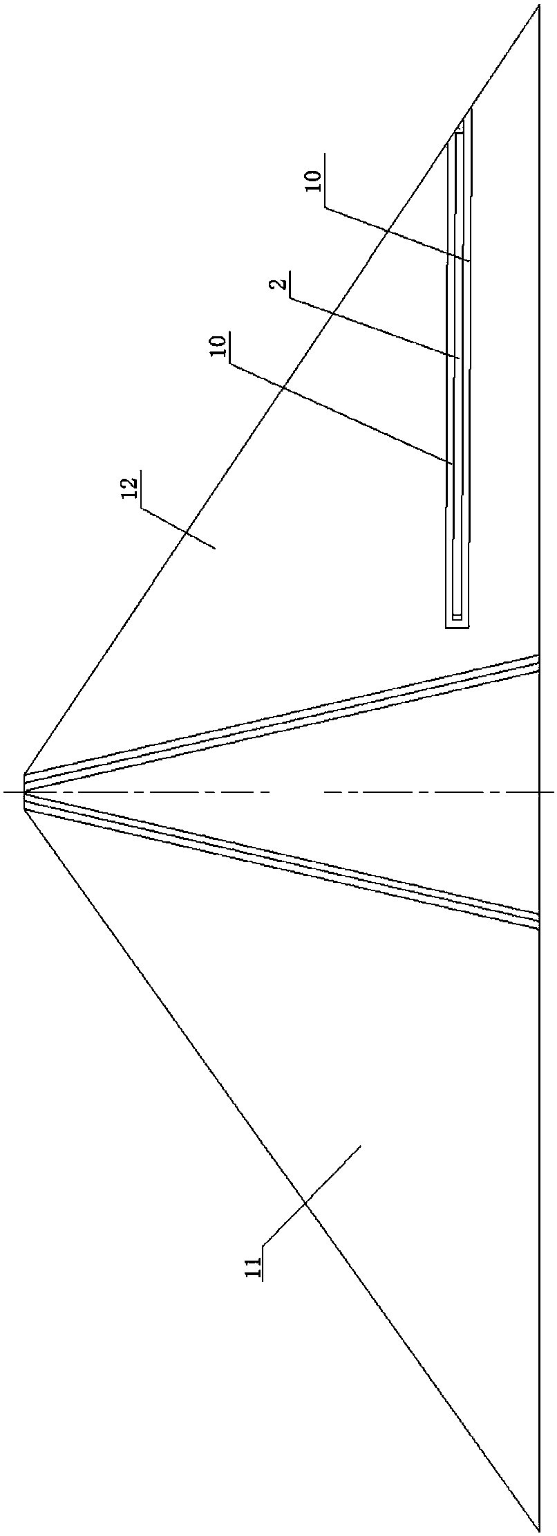 A prefabricated concrete drainage structure inside a rockfill dam body and its construction method