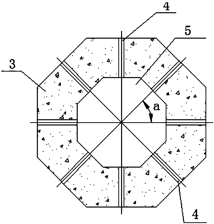 A prefabricated concrete drainage structure inside a rockfill dam body and its construction method