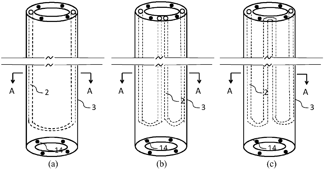 A prestressed pipe pile device for combined cooling, heating and power generation and its manufacturing method