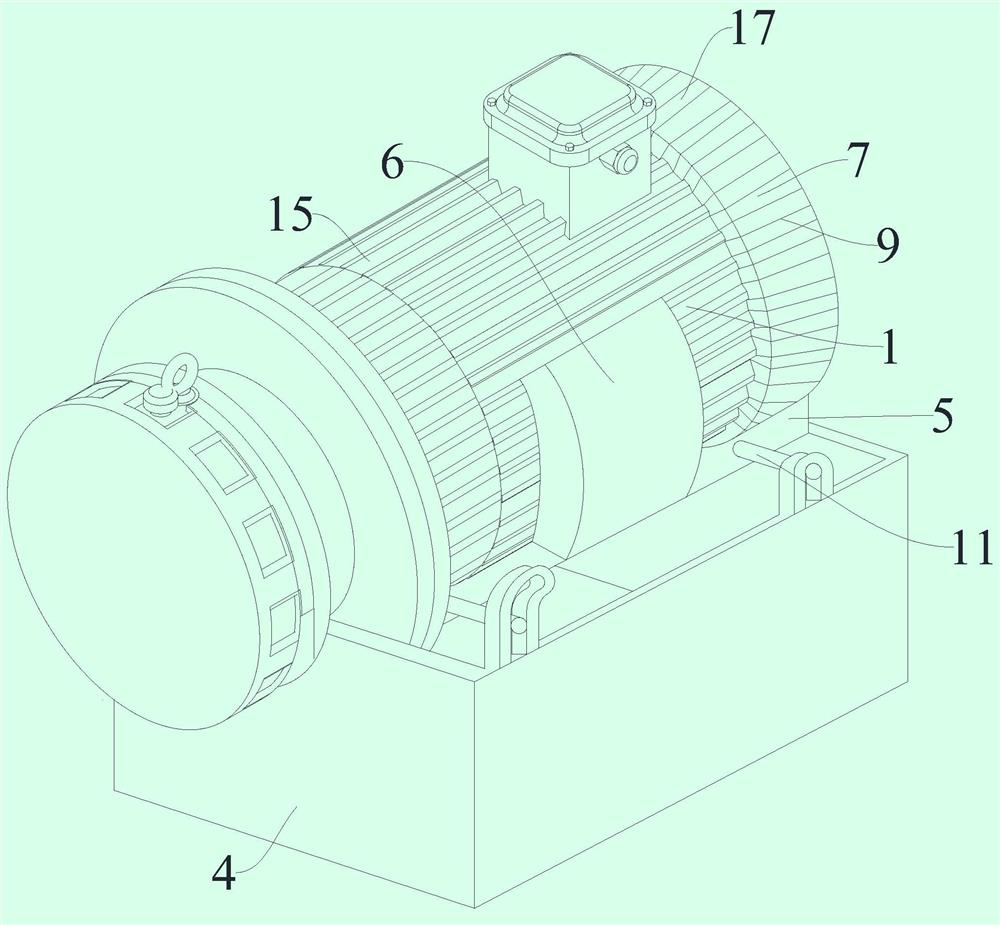 Permanent magnet motor with split type detachable damping temperature control housing