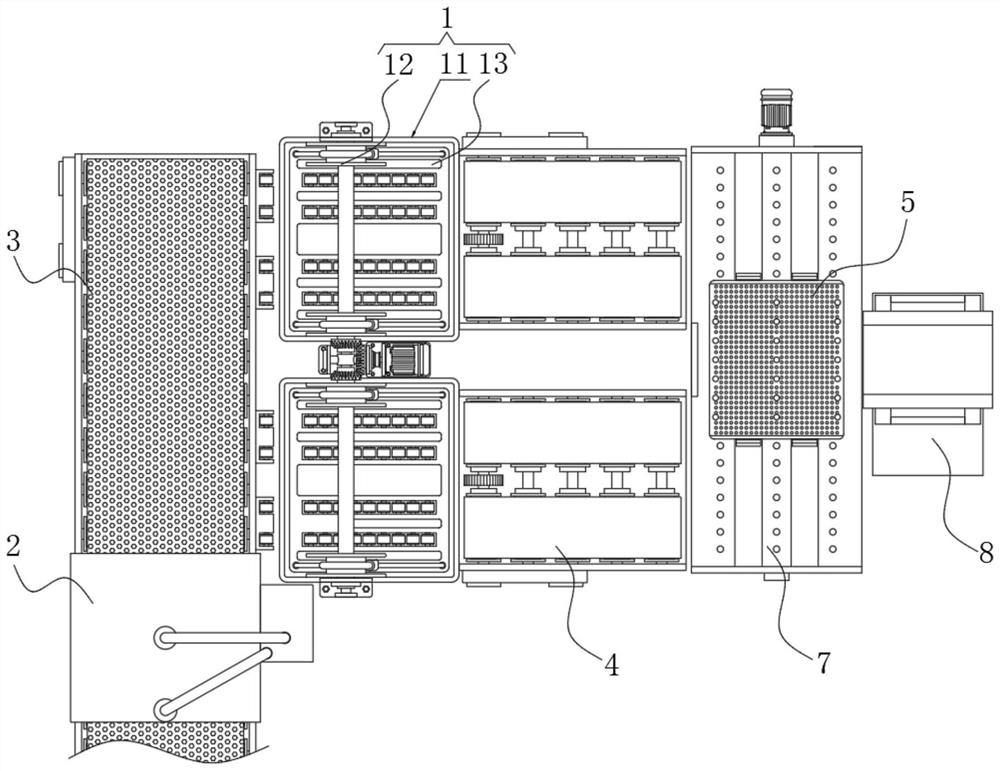 Production line for automobile engine cylinder cover machining