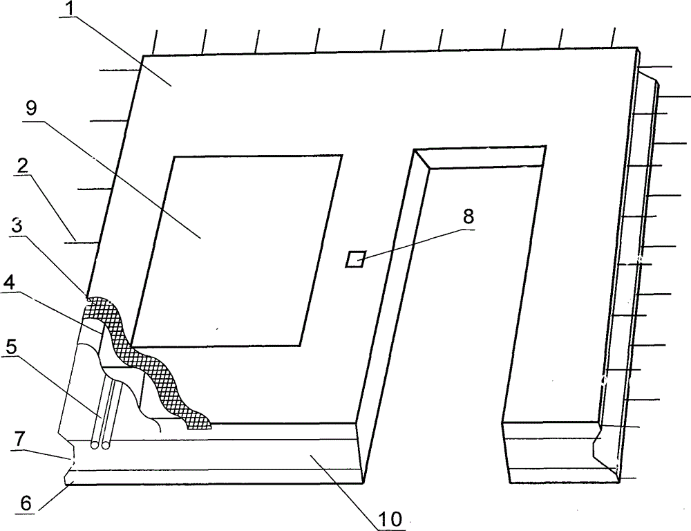 Integral load-bearing thermal insulation wallboard and its production construction technology