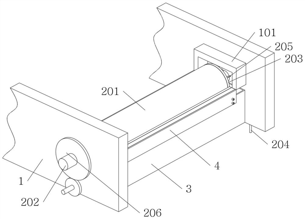 Main cold roller mechanism of biaxially oriented film production line