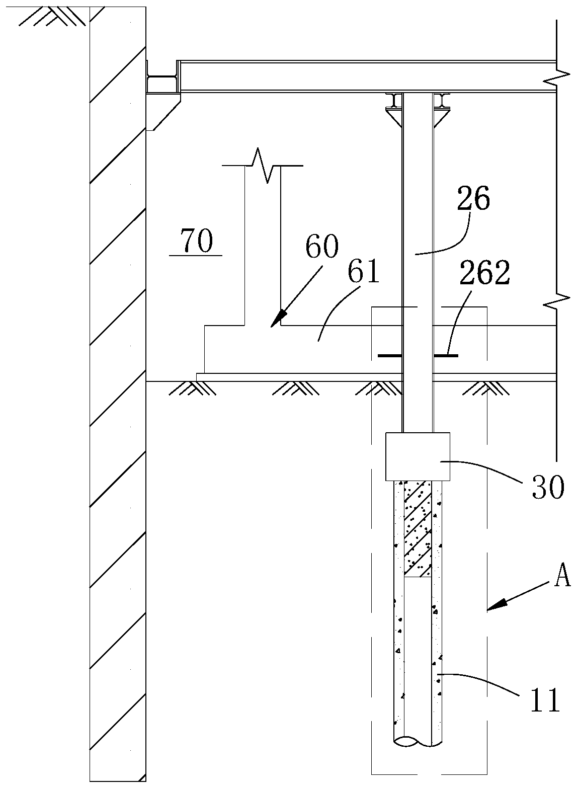 Steel concrete column pile and construction method thereof