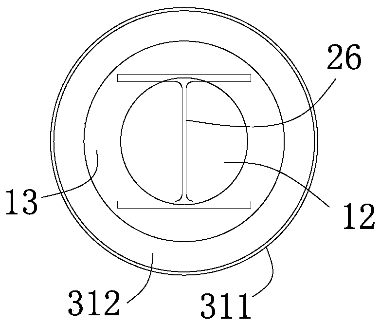 Steel concrete column pile and construction method thereof