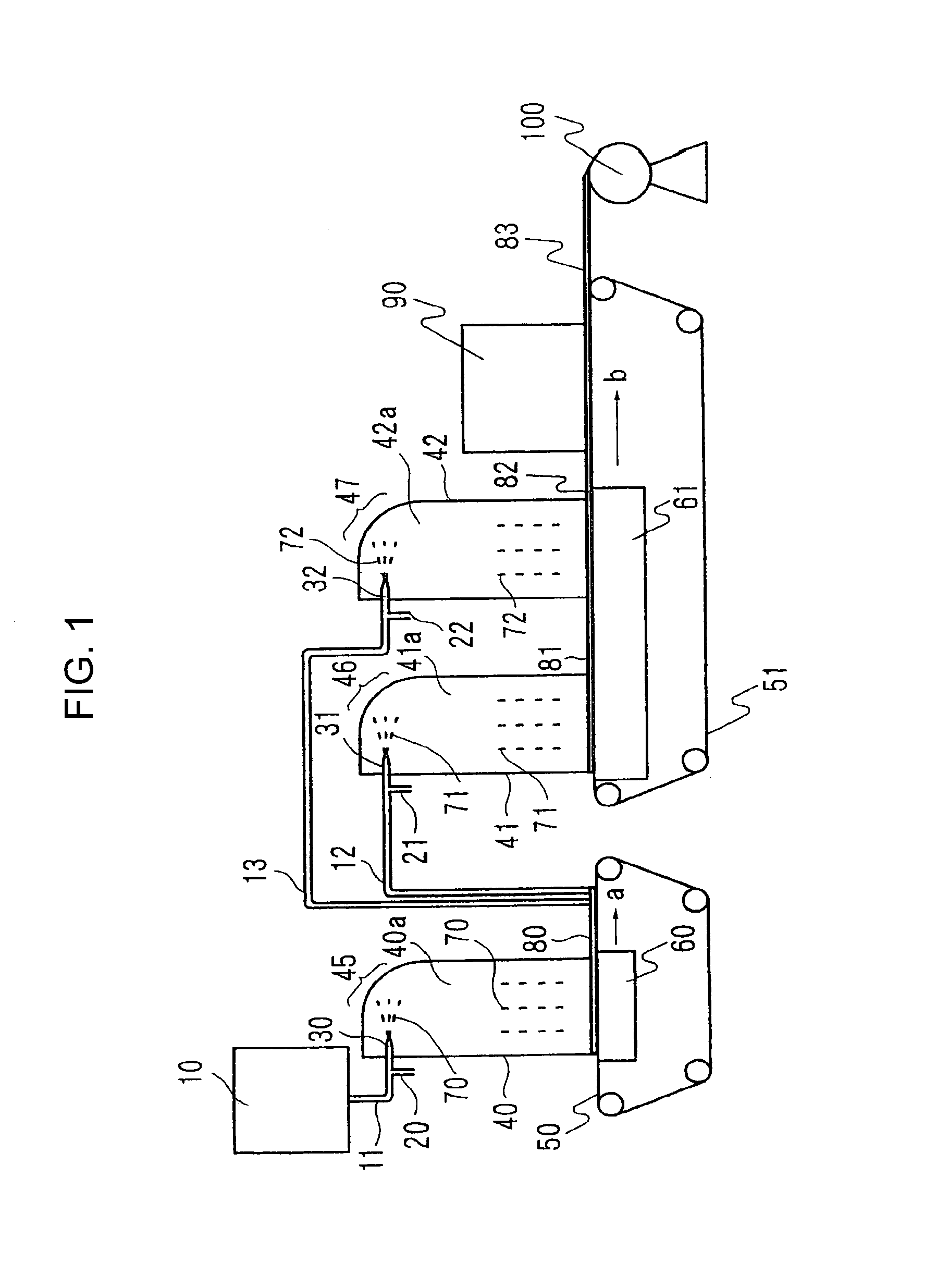 Fine-fibers-dispersed nonwoven fabric, process and apparatus for manufacturing same, and sheet material containing same