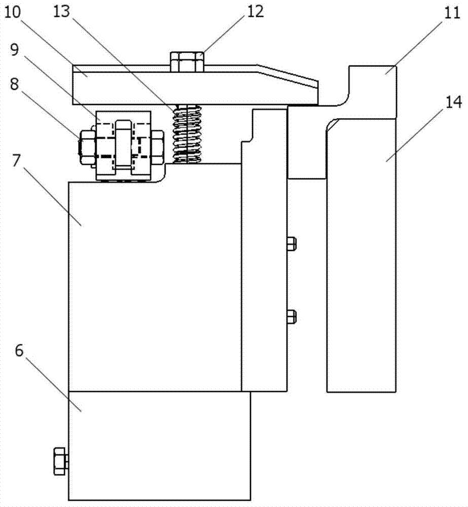 Non-planar-long-and-thin-profile-machining-oriented self-adaptive linkage clamping device and method