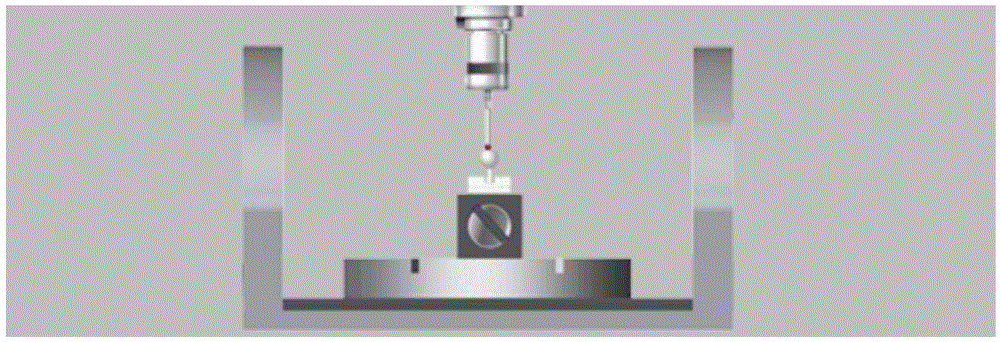 Five-axis linkage machine tool rotation axis geometrical parameter measuring method