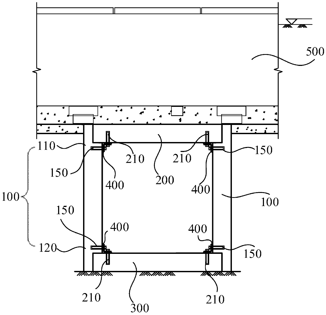Fabricated cable trench and construction method