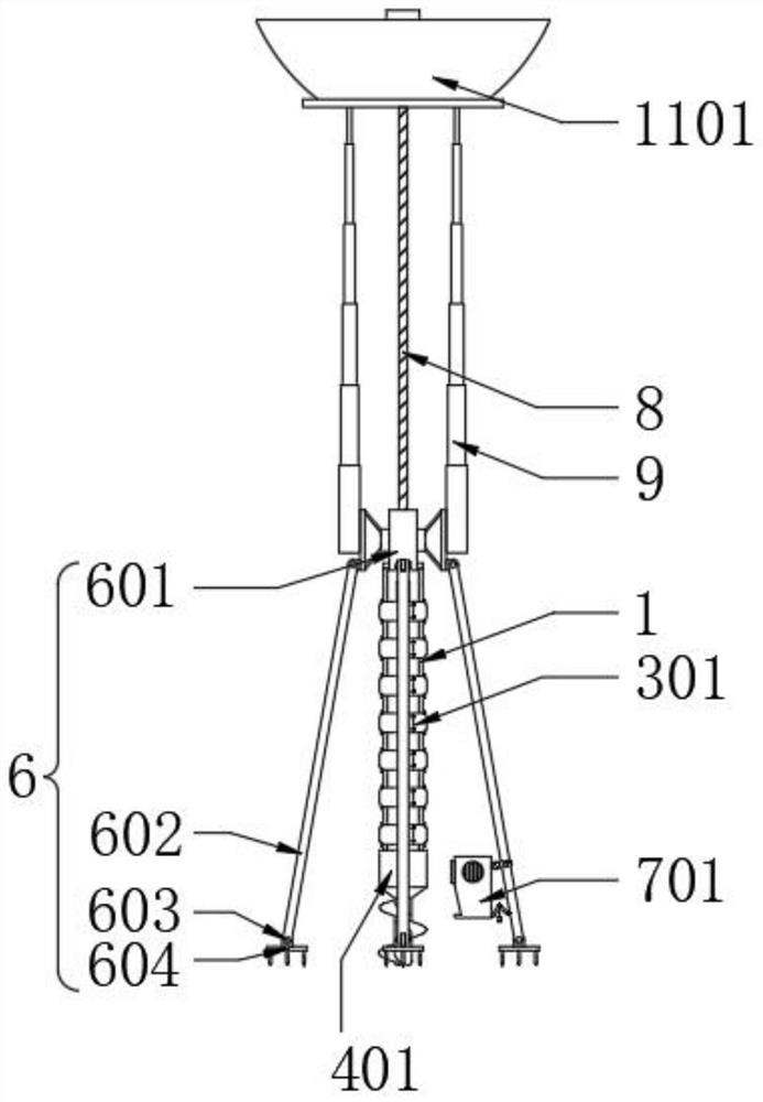 Energy-saving and environment-friendly soil sampling device with geological structure recognition function and sampling method