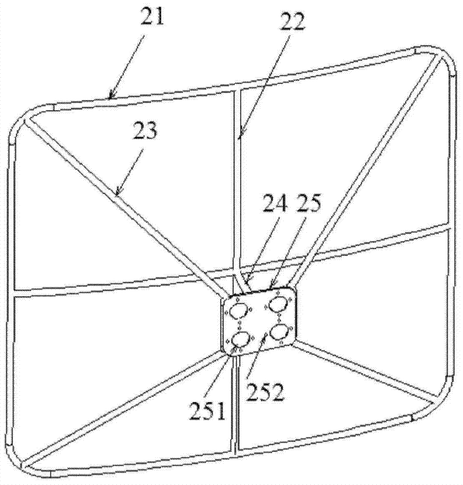 A vector propulsion device, an airship and an installation method of the vector propulsion device