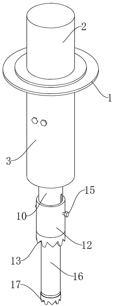 Device and construction method for dredging pipe blocked by final setting cement paste for sounding pipe cast-in-place pile