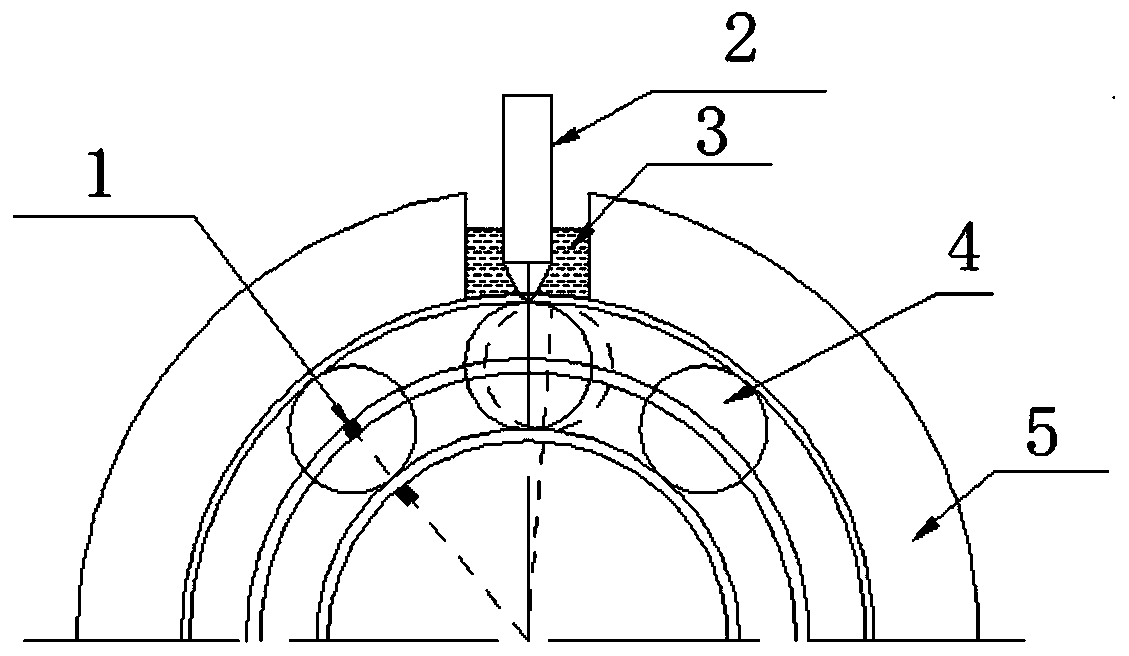 Cylindrical roller bearing roller vertical inclination and swinging state measuring method