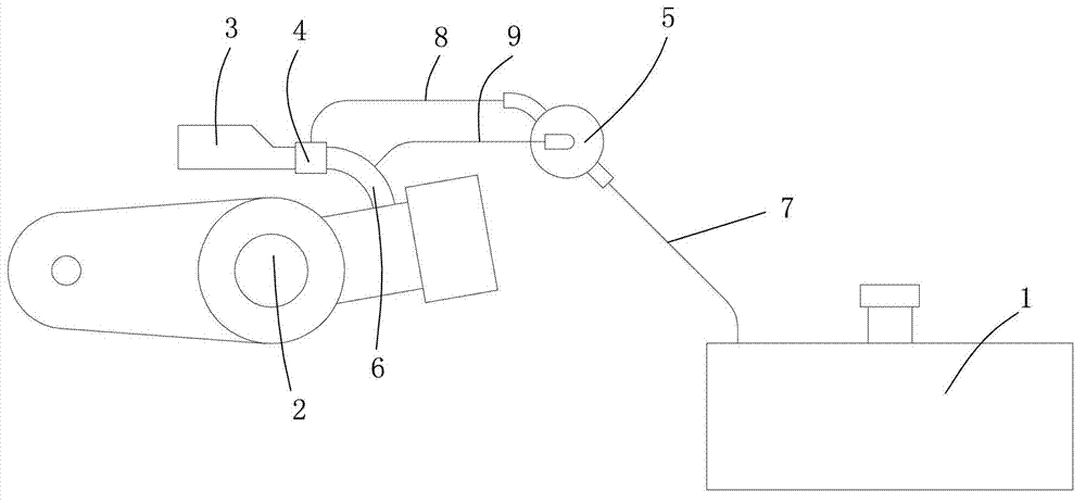 Motorcycle fuel supply system with low fuel tank