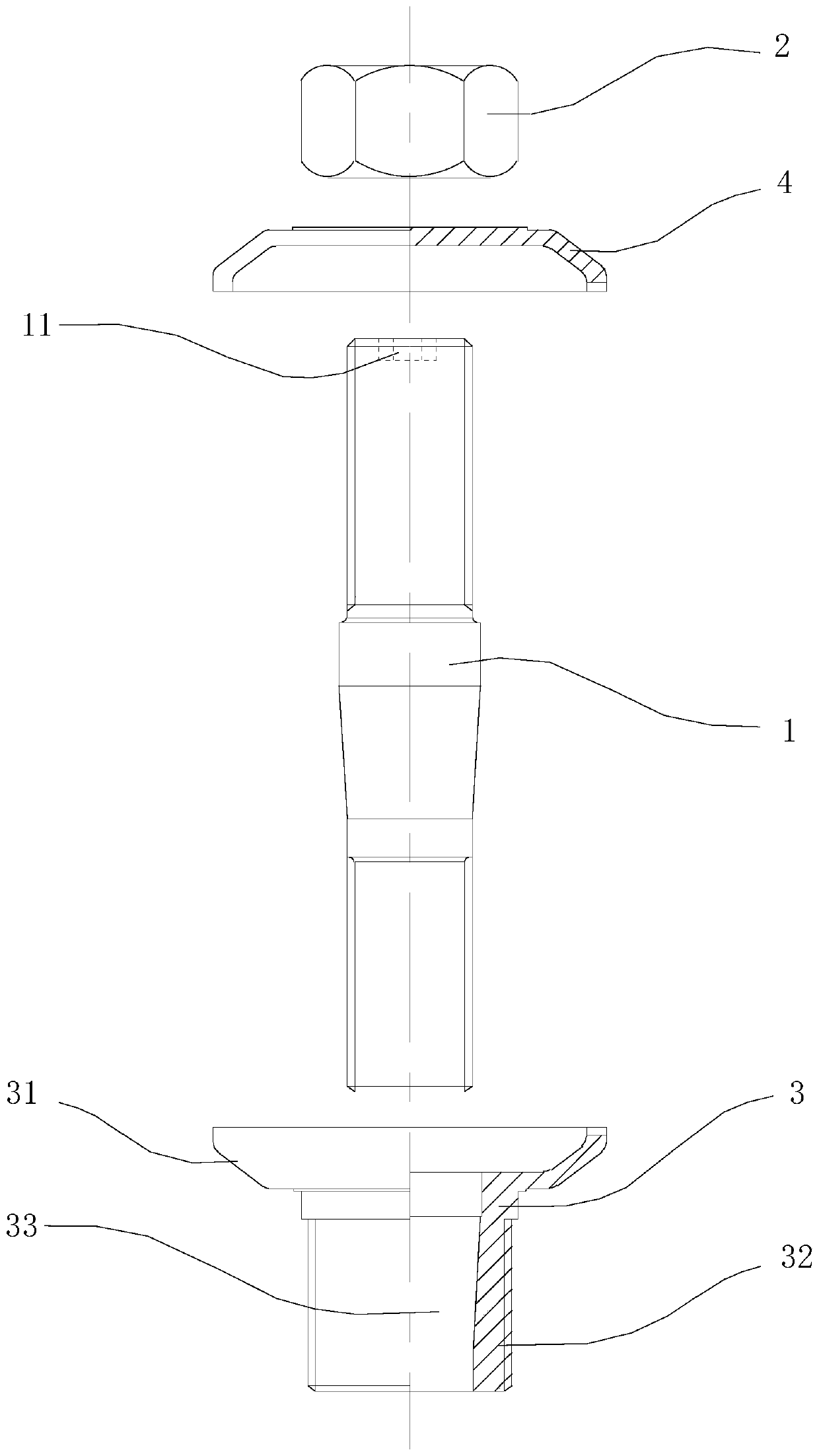 Lock bolt structure