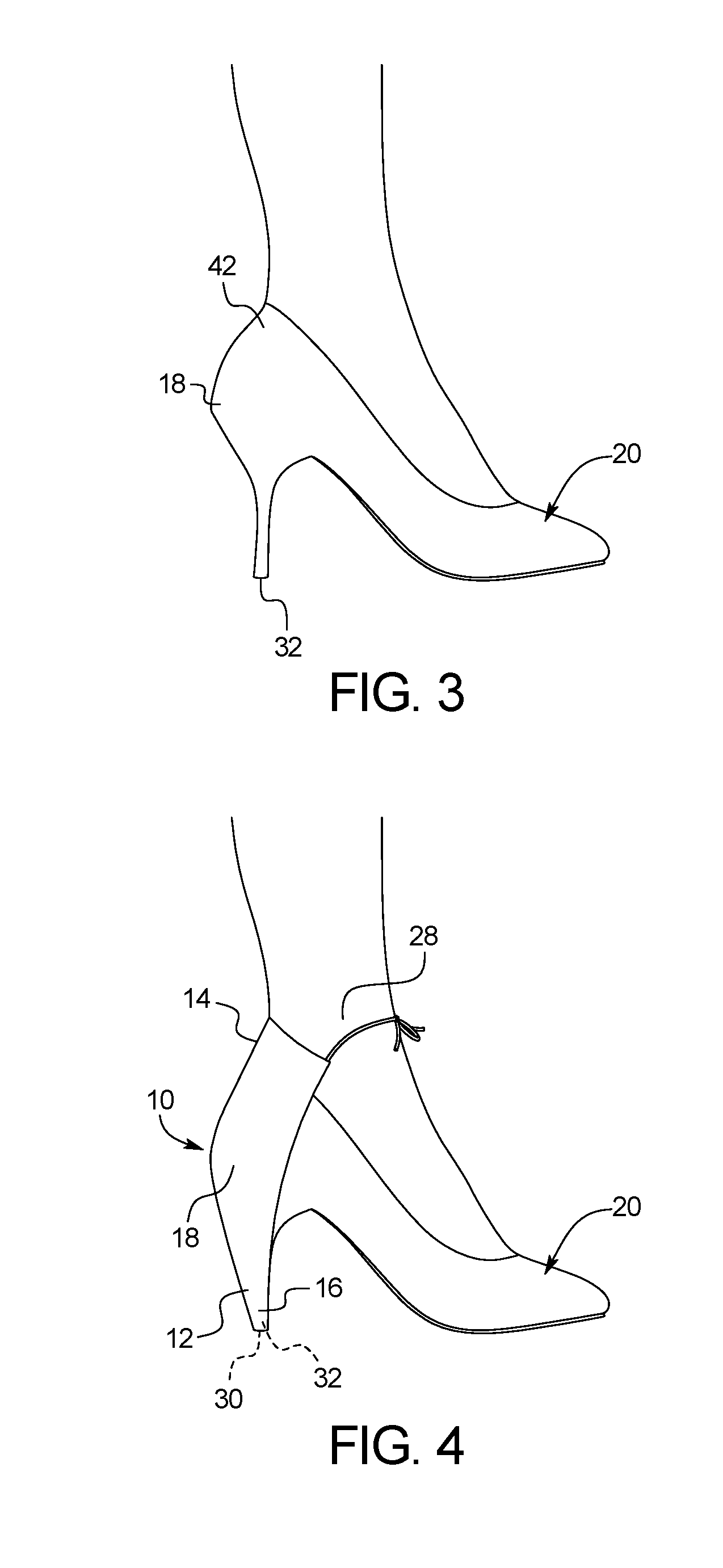 Device for protecting a heel