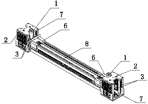 Lifting type gantry laser cutting machine cross beam