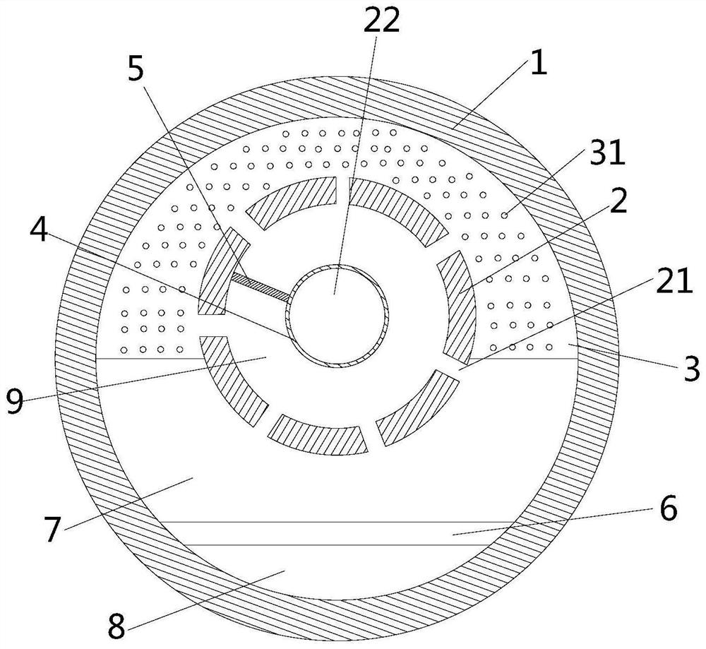 Screw compressor and oil separation barrel thereof