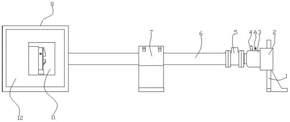 A high-speed crash test device for a vehicle power battery