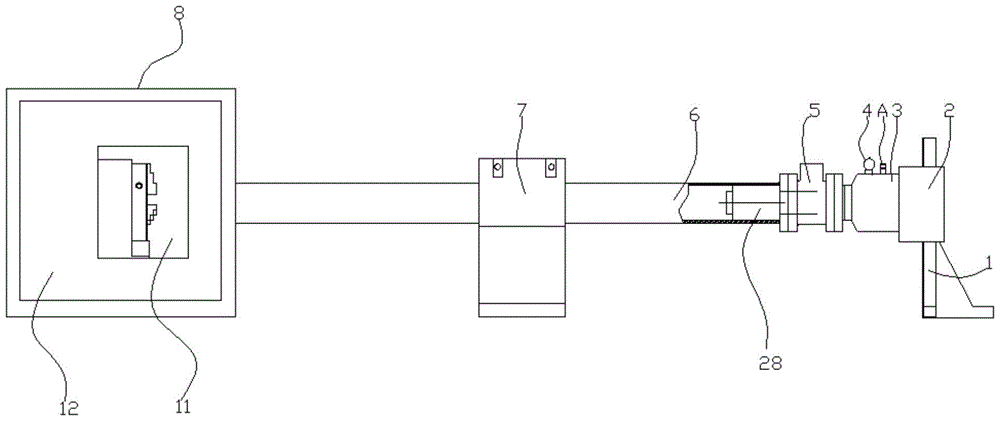 A high-speed crash test device for a vehicle power battery