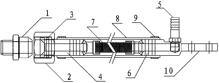 Water-cooled cable joint of induction furnace