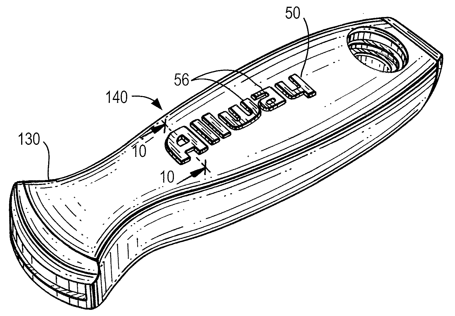 Method of dual molding products with logos and other indicia