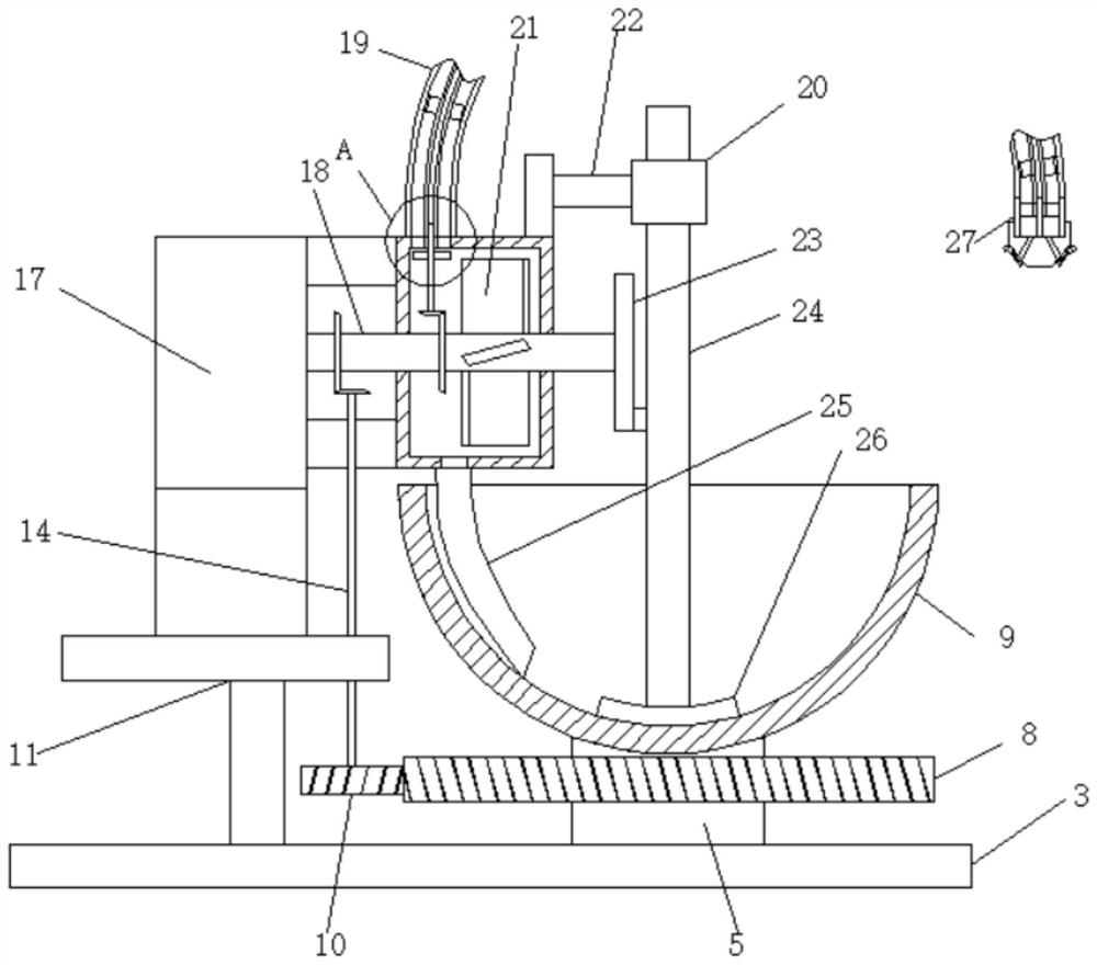 A seasoning and feeding device for an intelligent integrated cooking machine