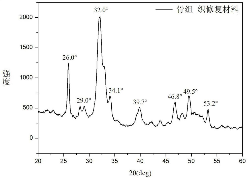 A kind of bone tissue repair material and preparation method and application thereof