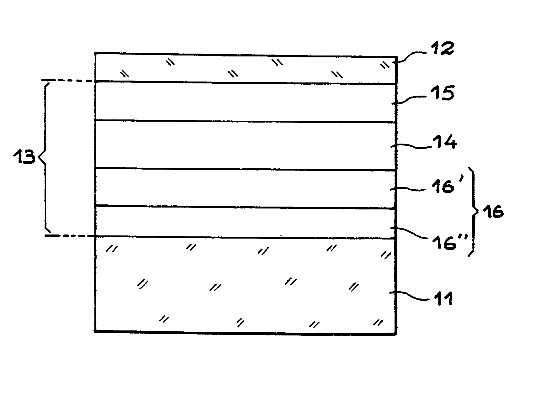 Thin layer semi-conductor structure comprising a heat distribution layer