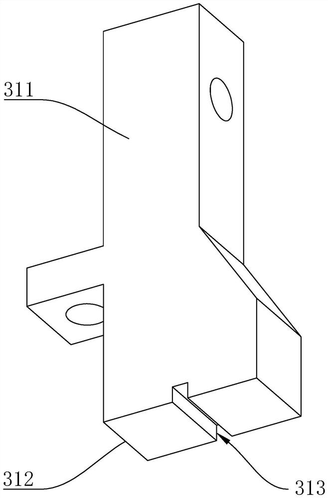 Zipper square block bolt pressing mechanism and zipper square block bolt machine