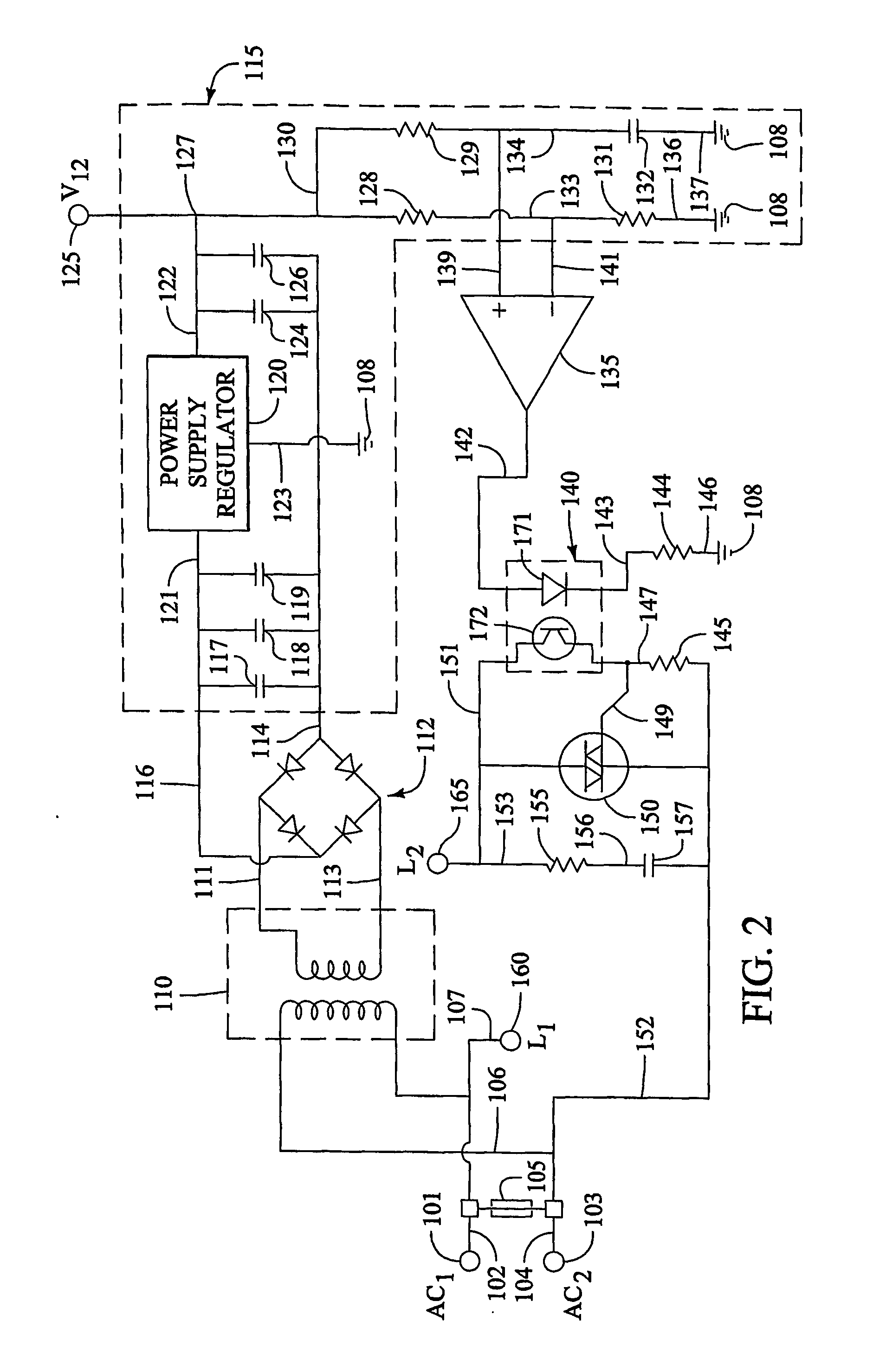 Modulated triangular wave amplifier