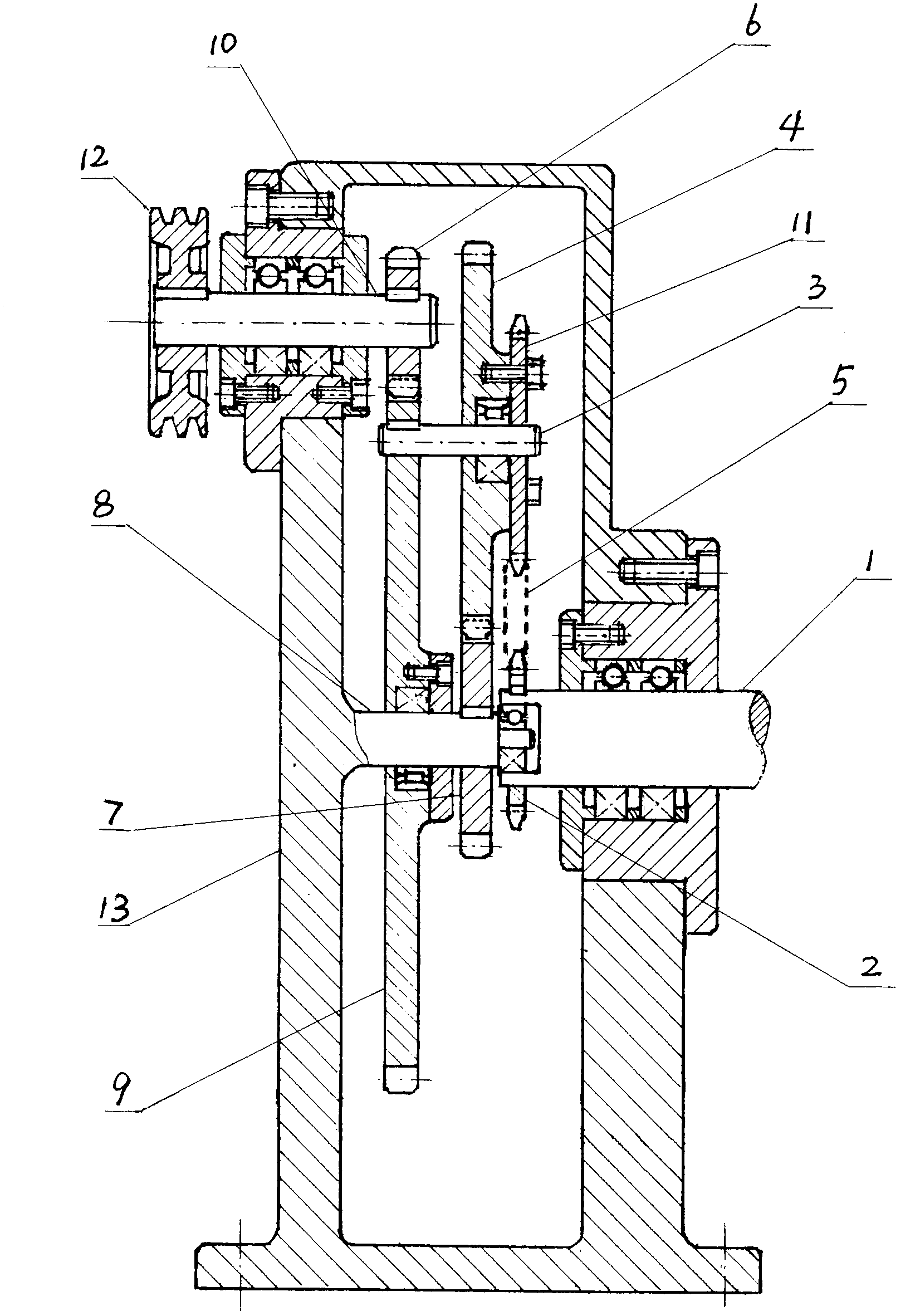 Mechanical transmission device capable of simultaneously increasing power and speed