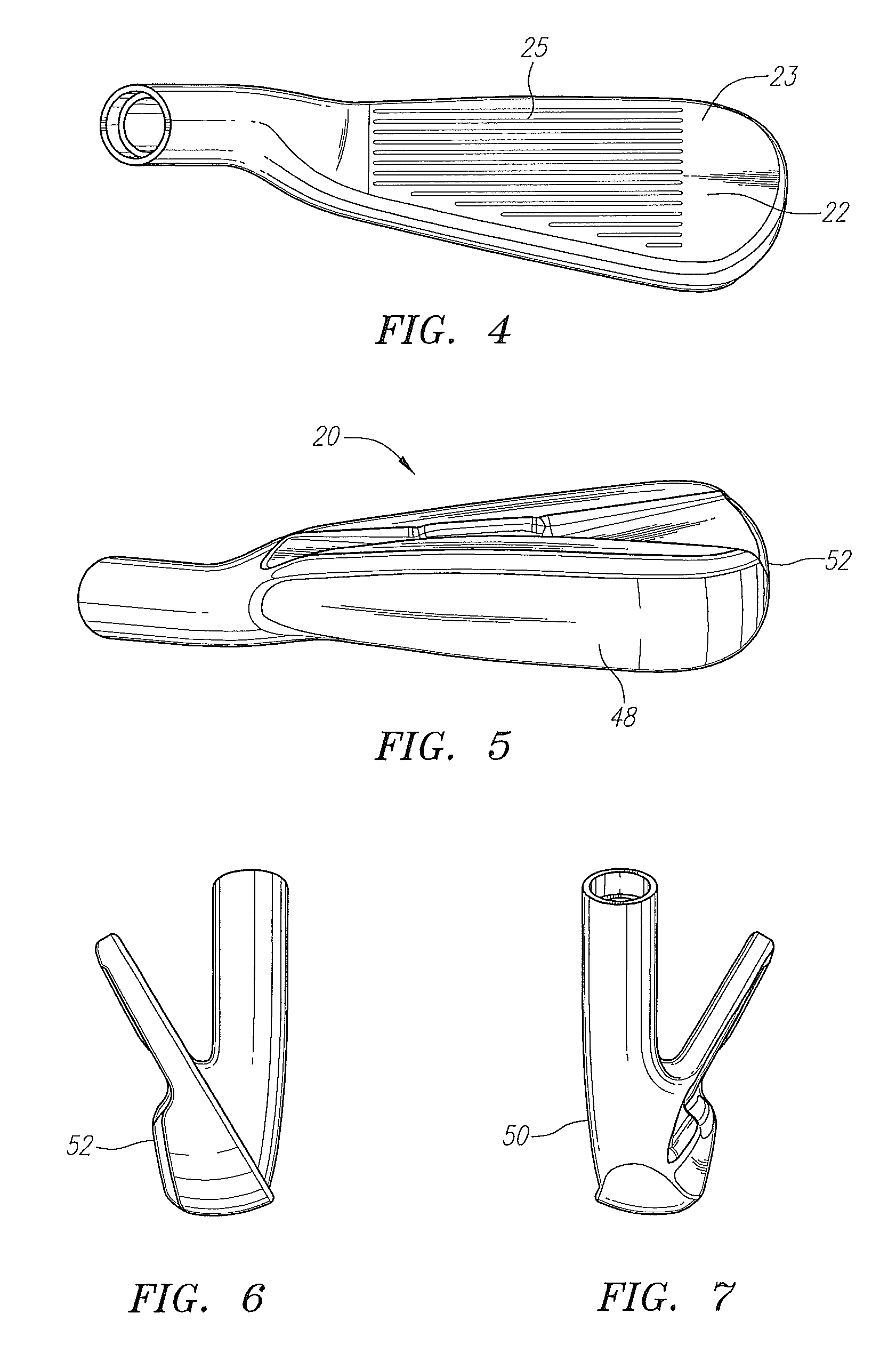 Golf club head with grooves
