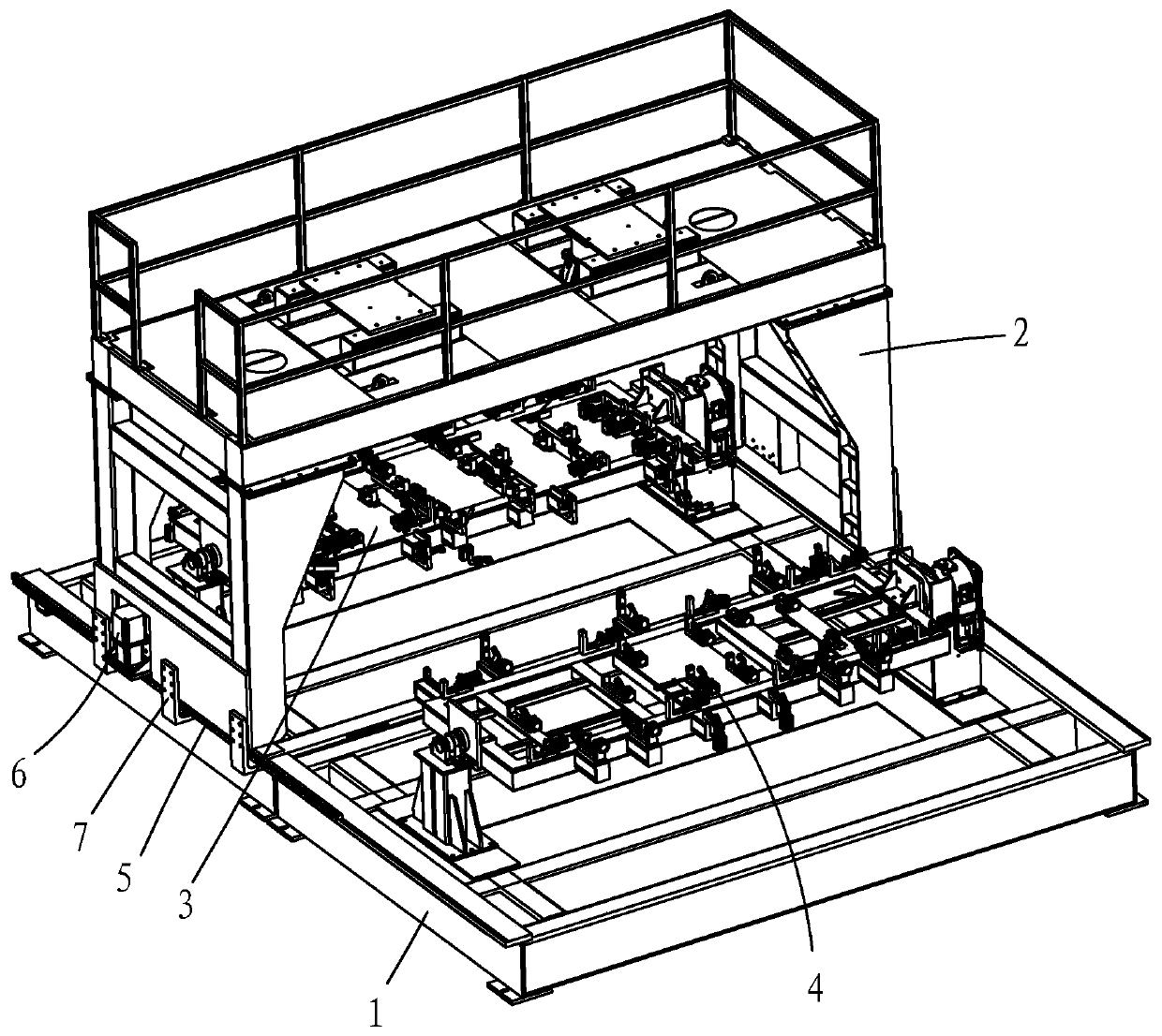 Automatic welding equipment for cage top and bottom cover